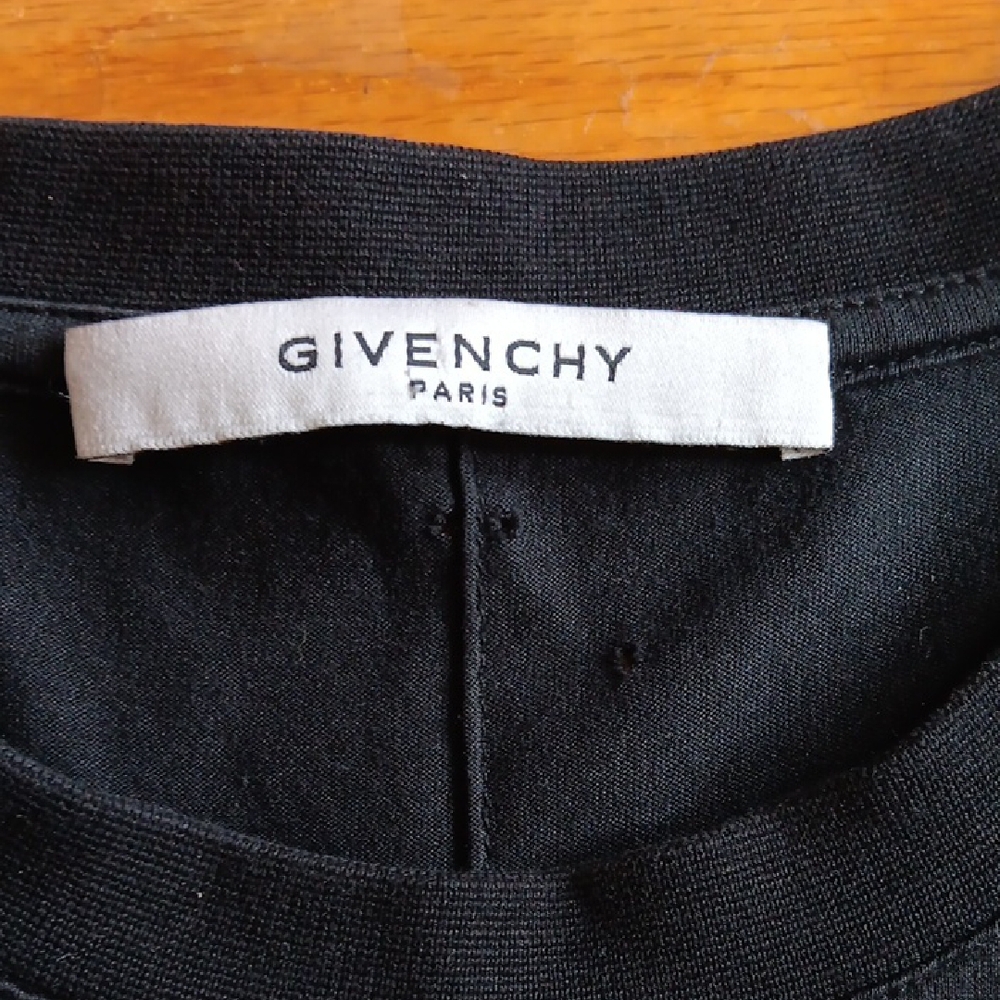 Givenchy Black Distressed Cotton Short Sleeve Tee Unisex XS EUC - Picture 3 of 6